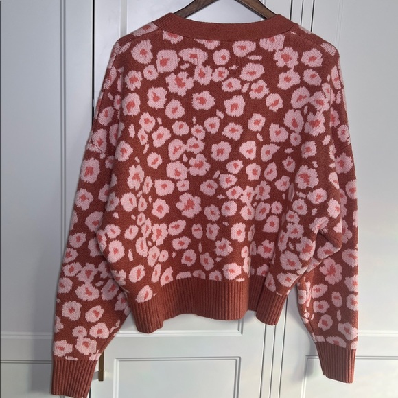 UGG Shaina Cardigan Women's Floral Cardigan - Pink and Brown NWT - Picture 7 of 7
